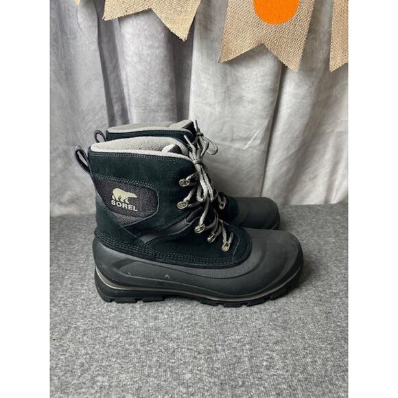Sorel Other - Sorel Men's Buxton Lace Boots Men’s Sz 9.5 Black Insulated Waterproof Hiking